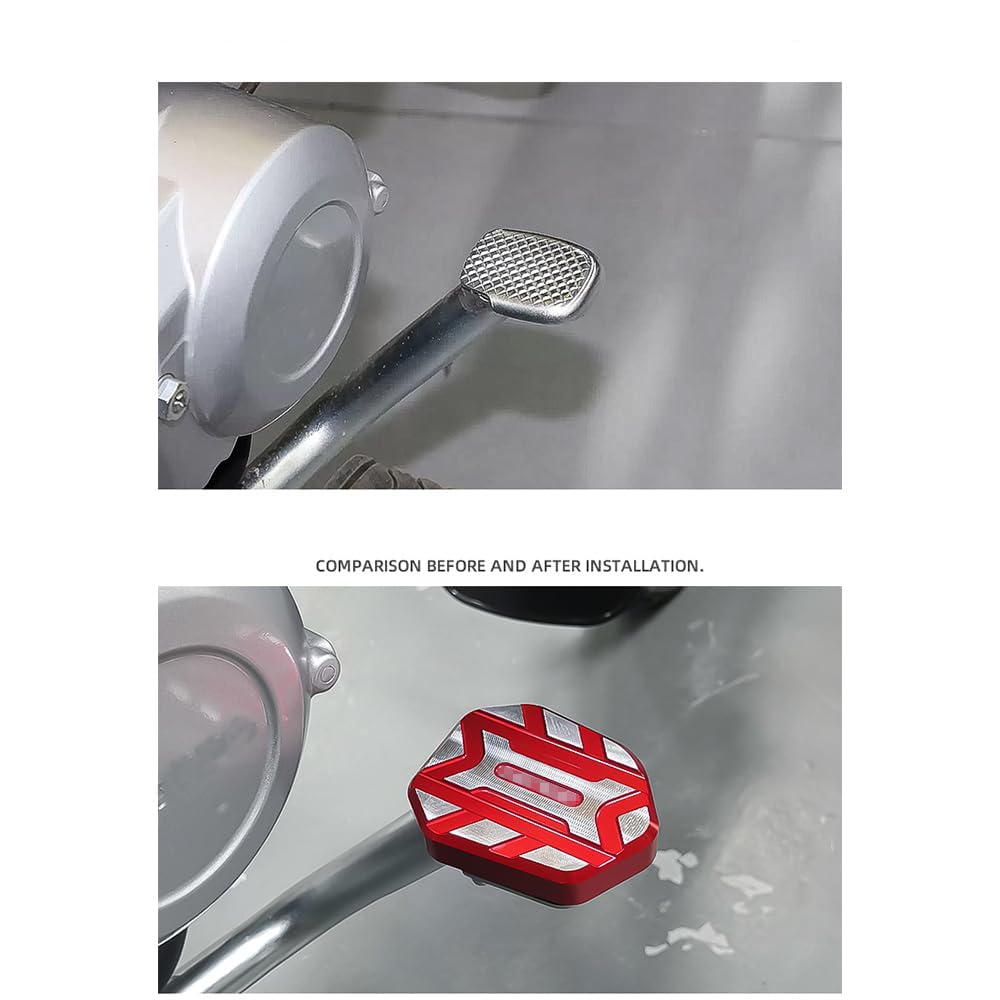 Modify the motorcycle non-slip brake pedal, widen and increase the
