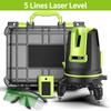 2/3/5 Line ° Green Light Laser Level  360Self-leveling Measurement Tool Horizontal and Vertical Cross Lines New