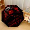 Friday the 13th Jason Voorhees Windproof Auto 8 Rib Folding Umbrella Portable Outdoor Parasol