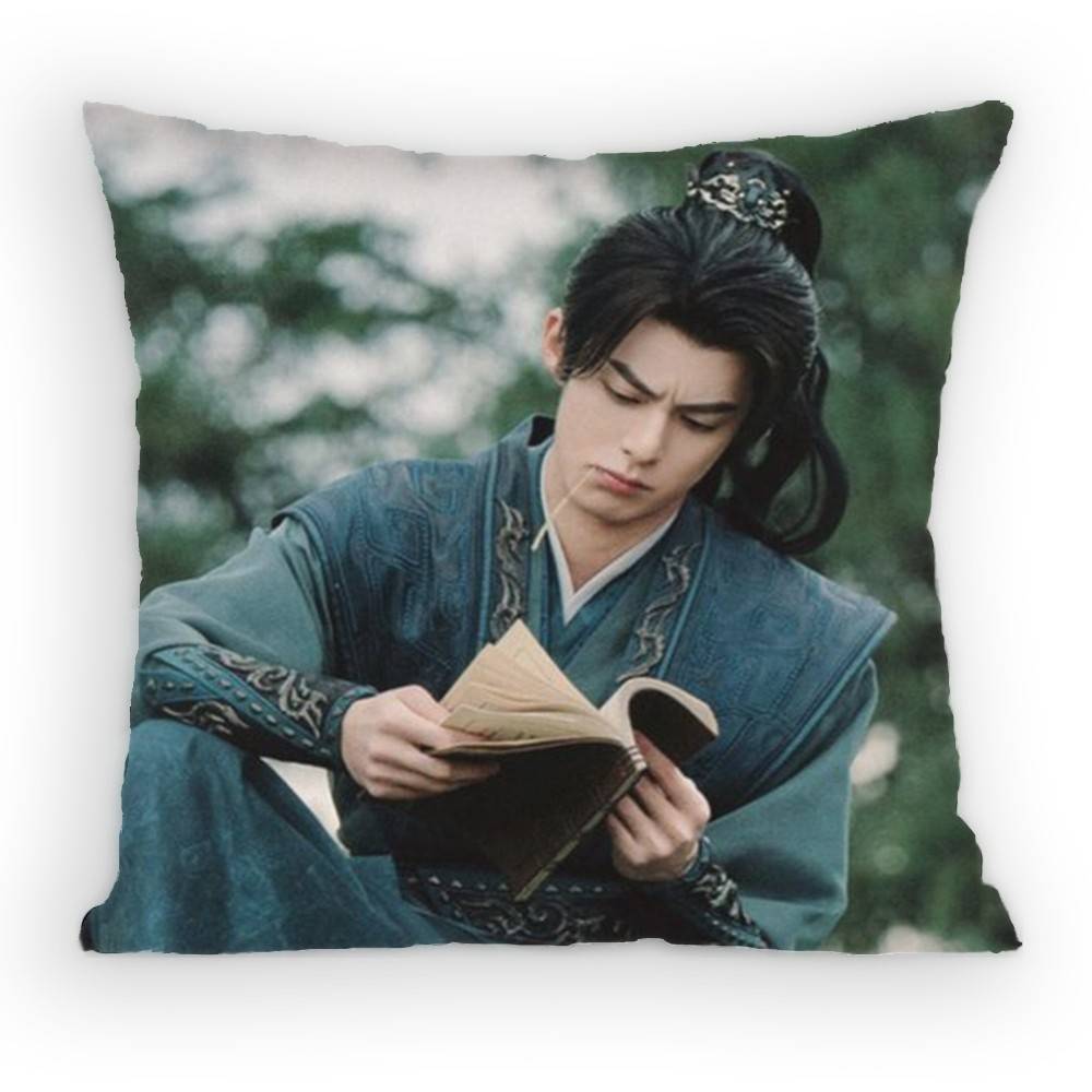 Zhang Linghe Pursuit of Jade Pillow Case Antidustmite Pillowcase Invisible Zipper Silky Sofa Cushion Cover for Bedroom