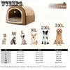 Haustiersofa für Ganzjahreskomfort - Cartoon-Design Waschbares Hundebett - Polyester, Rutschfester Boden, für extra kleine bis große Hunde, Nicht montiert