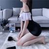 Qiaomi'er Ice Silk Sexy Secretary Skirt Nightgown
