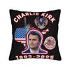 Charlie Kirk Bold Patriotic Stars Pillow Case  Novelty Pillow Cover Custom Pillowcases For Office Car Home Decor