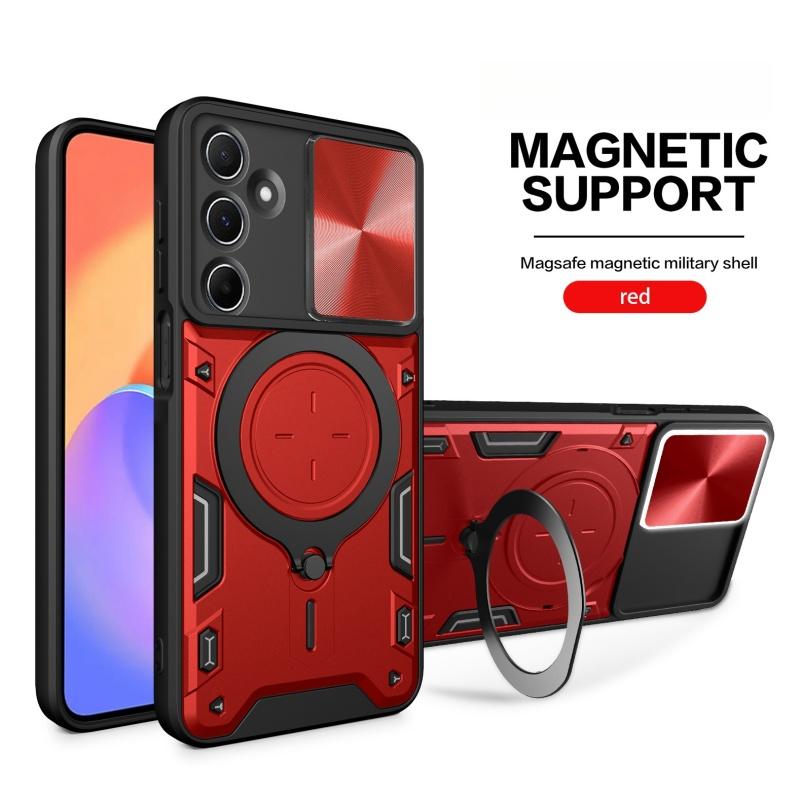 For Samsung Galaxy M55 M54 M53 M35 Magnetic Finger Ring Holder Military Protective Casea