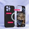Flower Leopard Shadow Suitable For Samsung Galaxy S25 Ultra S20 FE S21 S22+ S23 Plus S24 S26 Edge Magnetism Glass Phone Casee
