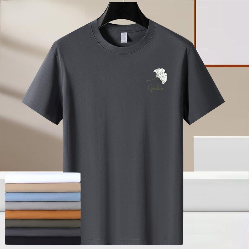 Summer Casual T-shirt for Men with Prints Soft Cotton Fabric