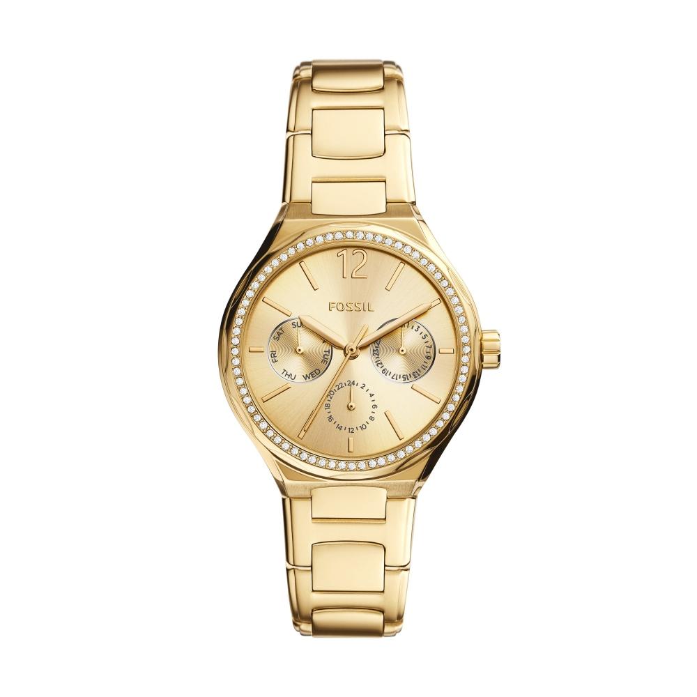 

Fossil Women s Eevie Multifunction Gold Tone Stainless Steel Watch gold