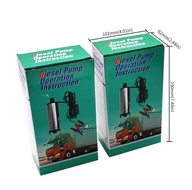 Electric 12V/24V DC Submersible Oil & Water Transfer Pump, 51mm Diesel Extraction Pump