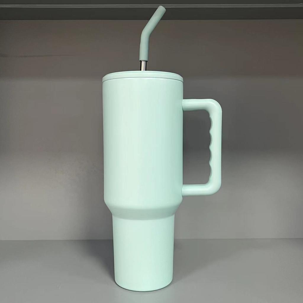 Stainless Steel Large Capacity Car Ice Cream Cup 304 Insulated Cup Cold Straw Cup