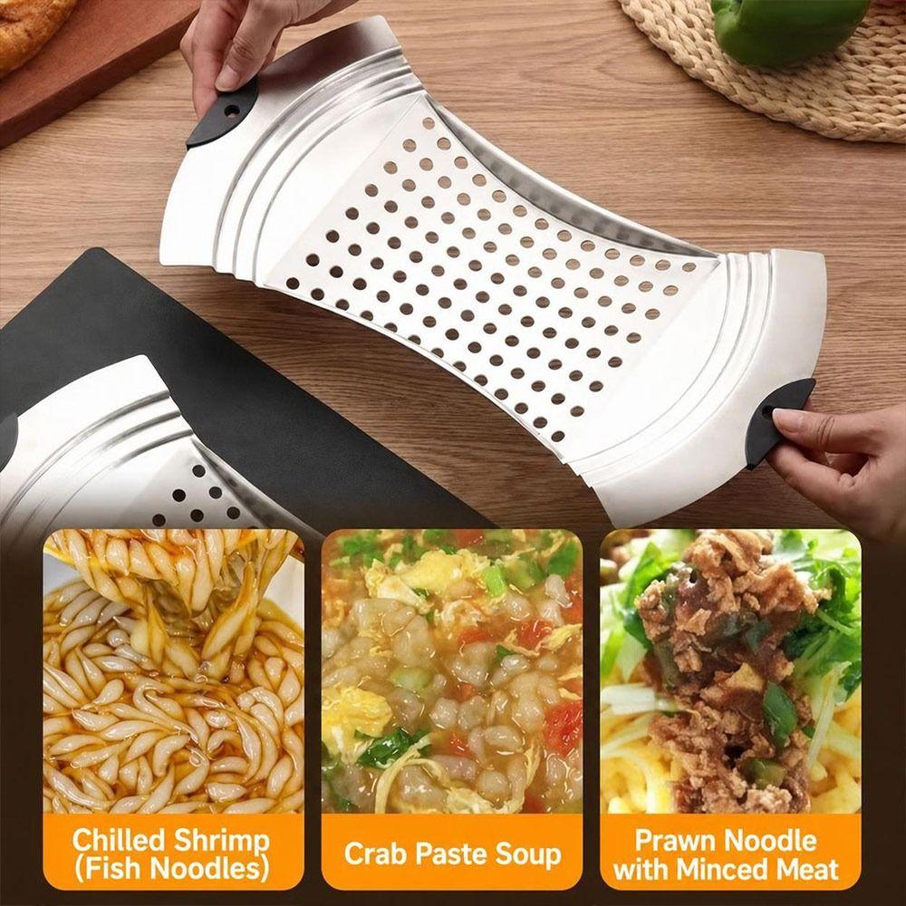 Pot-Mounted Dough Drop Maker Stainless Steel Soup Noodle Maker Noodle Strainer Board Soup Making