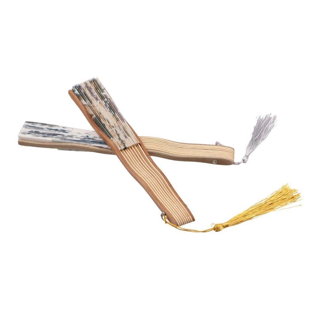 Elegant Silk Folding Fan High Quality Hand Fold Fan Hand Fan Craft Tassel Folding Fan  Living Room
