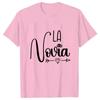 Friends Bachelorette Hen Party Tops Spanish Girls Team Bride Squad Bridesmaid T-Shirt Short Sleeved Tees Bridal Wedding Tshirt