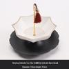 Blue and White Porcelain Umbrella Tea Strainer - Ceramic Tea Leaf Filter and Table Decoration.