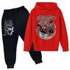 Kids Trendy Printed Pullover Hoodie and Sweatpants Set - Loose Fit Long Sleeve Casual 2 Piece Outfit