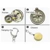 Portable Zinc Alloy Pocket Compasses With Keyring Camping Compasses Keychain Navigation Tool Climbing Equipment Enduring