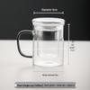 High Borosilicate Glass Tea Brewing Cup with Handle for Home or Office