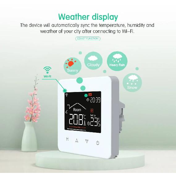 Smart WiFi Thermostat for Electric Floor Heating Water Gas Boiler Tuya Digital Temperature Controller Alexa Google Home Yandex