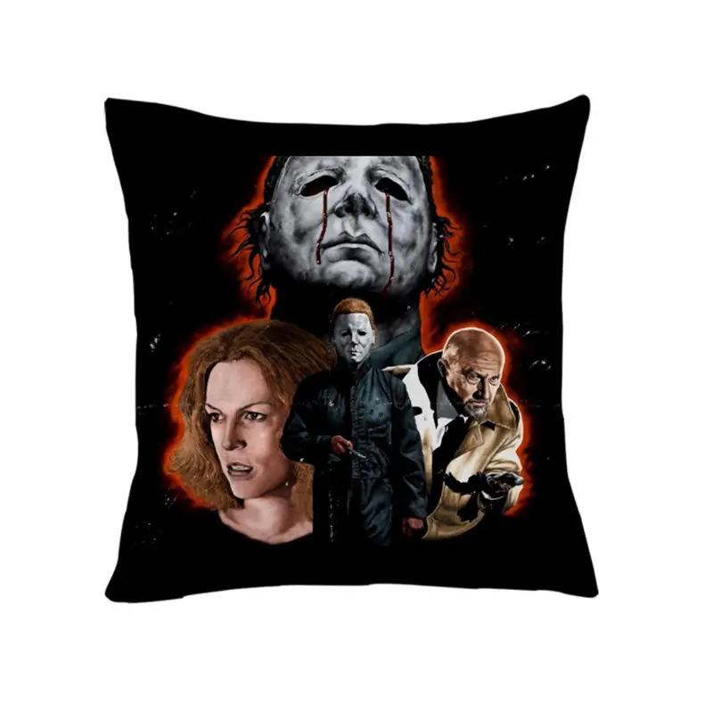 Home Decor Ghost Bridal Print Cushion Cover Halloween Pillowcase Car Chair Pillowcase Sofa Pillowcase 45x45cm Funda De Almohada