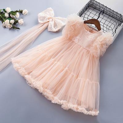 Girls Princess Dress Summer Kids Fashion Mesh Dress