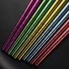 5 Pairs Pure Titanium Chopsticks Set With Gift Case Reusable Non-slip Chopsticks Korean Food Sushi Sticks Chopsticks Home Party