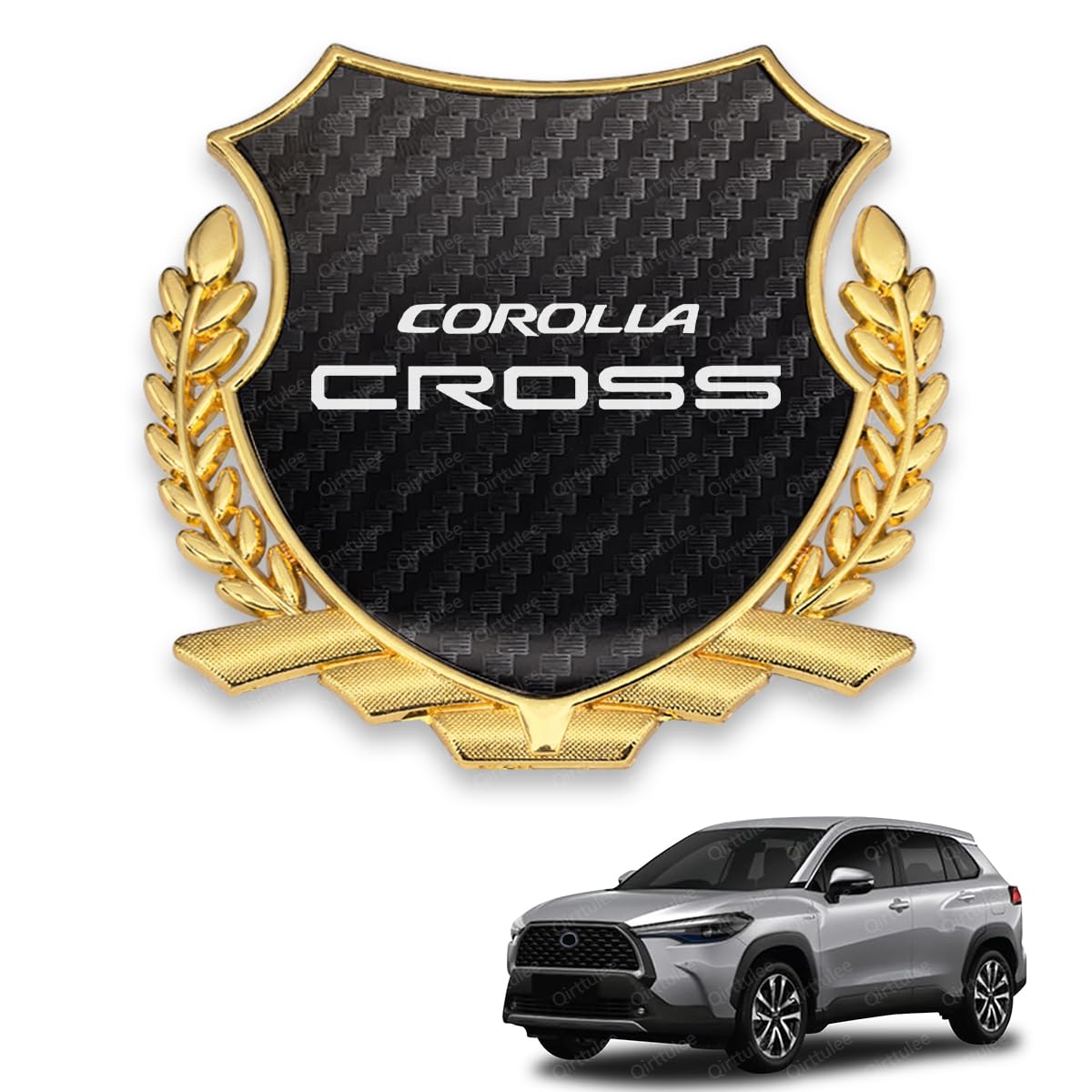 

Corolla Cross Автомобильный Металл Совместимый с Наклейка на Автомобиль Corolla Cross Логотип Автомобиля Декоративная Наклейка Эмблема Fiber Corolla, Эмблема, ZSG10, ZVG1, MXGA1, Наклейка,