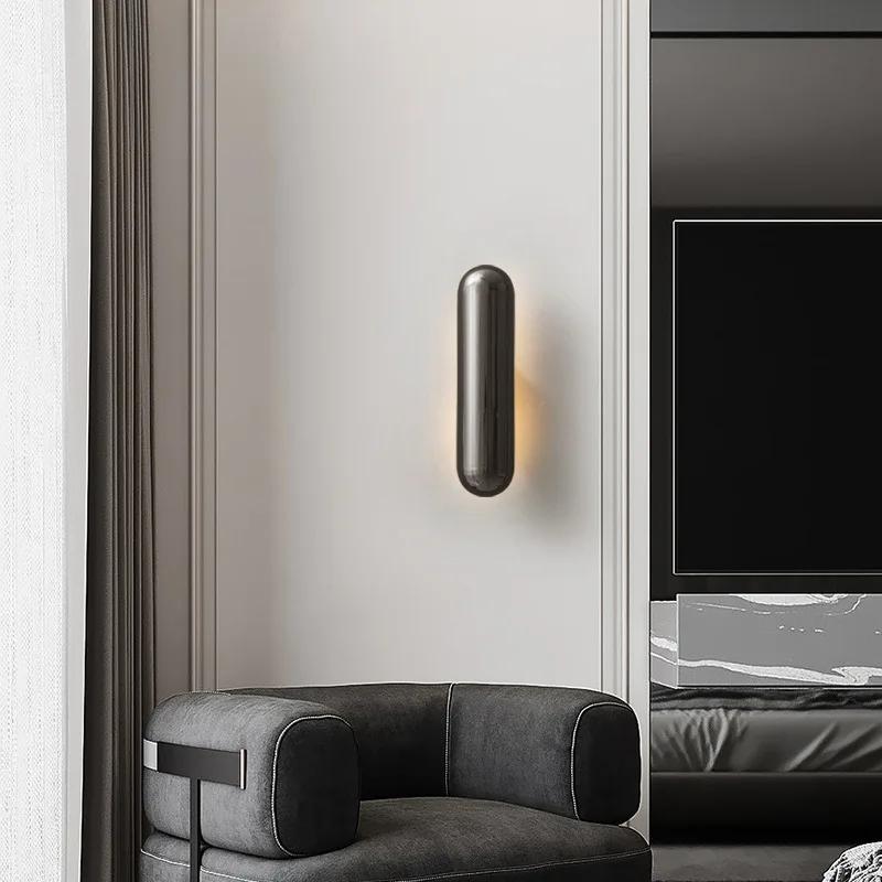 Modern minimalist LED living room background wall lamp personality bedroom bedside entrance hallway wall lamp