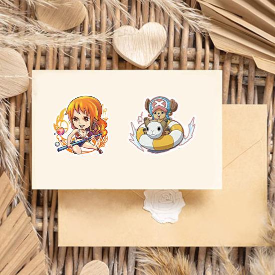 

100 шт./компл. наклейки с героями мультфильмов, различные милые японские аниме Луффи, фигурка, клейкие наклейки, виниловые художественные украшения, водонепроницаемые наклейки для ноутбука, воды 1 Set