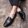 Autumn and winter casual small leather shoes youth pointed lazy shoes heightening hair stylist night show