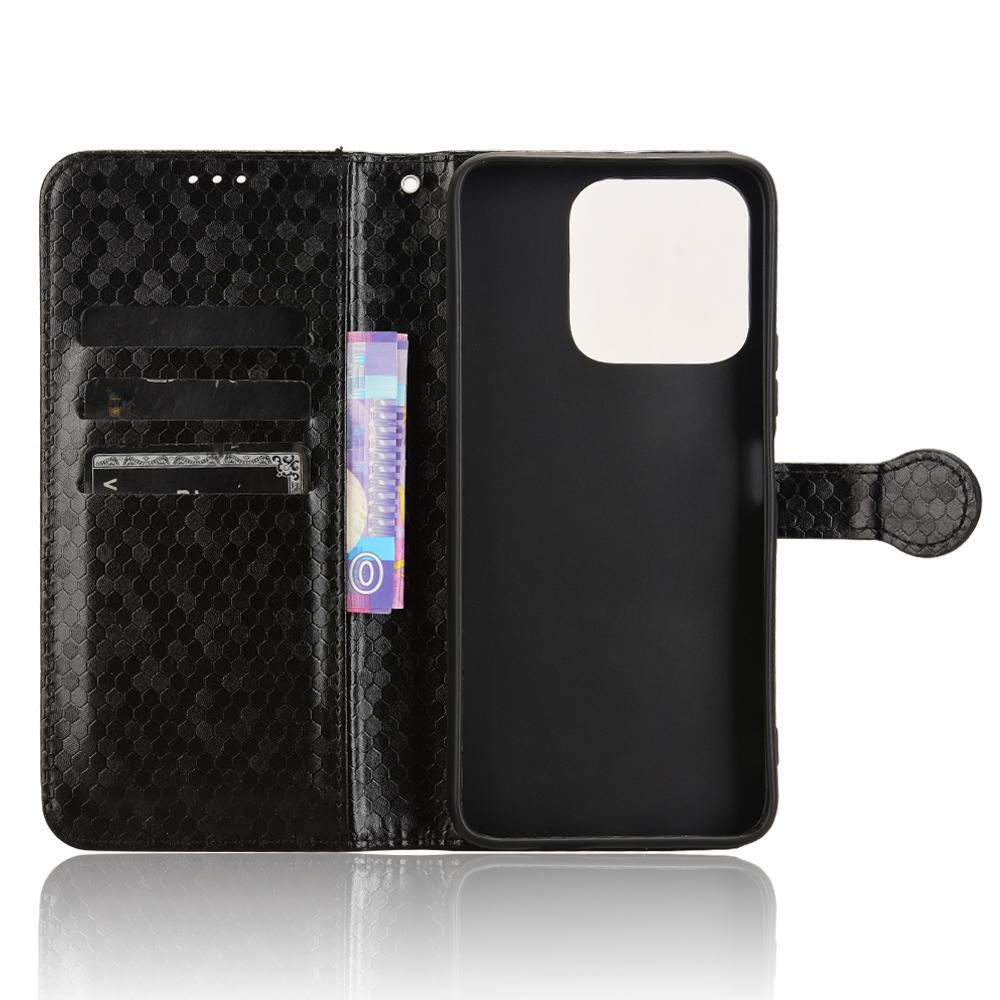 For Honor X5b Plus/X5b Wallet Case Dot Pattern Imprint PU Leather Phone Cover