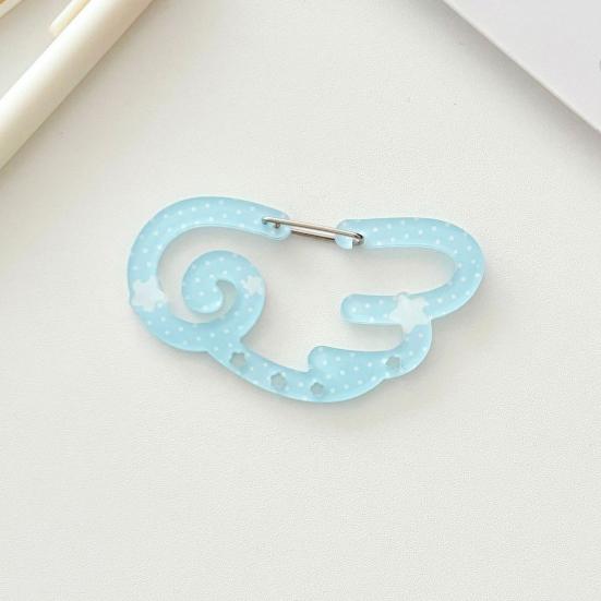 Acrylic Keychain Hook Clip Lightweight Pendant Decoration Key Bag Car Charm Key Chain Backpack Accessory