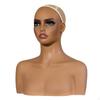 Mannequin Head with Shoulders PVC Bust Smooth Hat Display