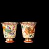 Dunhuang Art Gilded Dragon & Phoenix Couple Tea Cups Gift Set