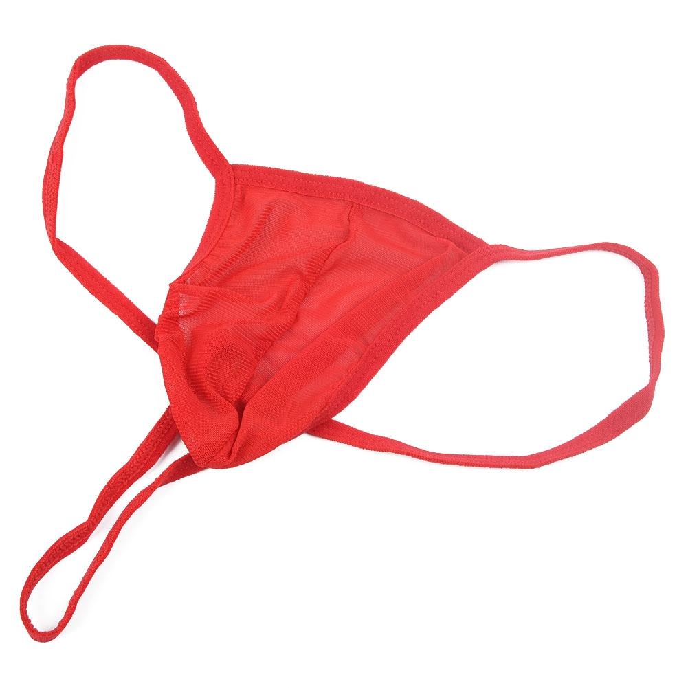 Comfortable Men G-string Underwear Sheer Briefs Underpants Thongs Bikini