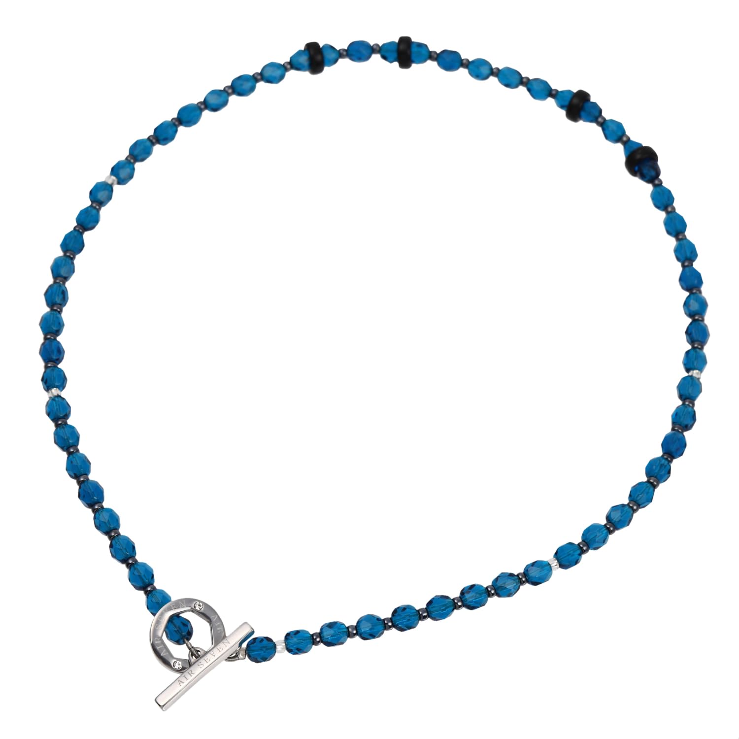 

Czech Glass Magnetic Necklace for stiff promoting blood medical made in Japan [MIONO] [AIR SEVEN] Czechglass, shoulders, circulation, stylish, unisex, синий