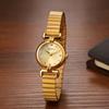 Watch with Expandable Analog Stainless Steel Band Women's Strap, Waterproof, Display
