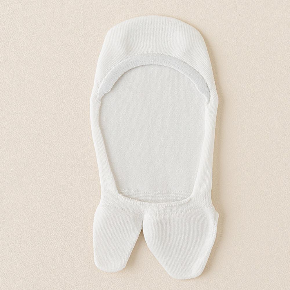 

Solid Color Two Toe Socks Breathable Split Toe Socks New Summer Thin Cotton Socks білий