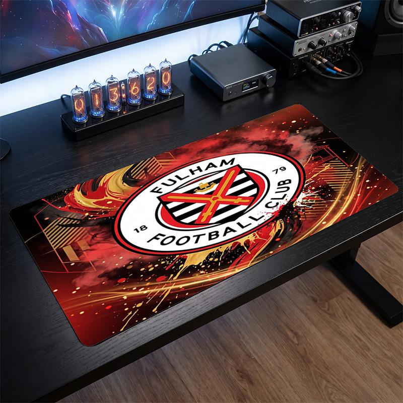 Fulham Football Print Large Mouse Pad, Anti-Slip Extended Gaming Desk Mat for Office Home