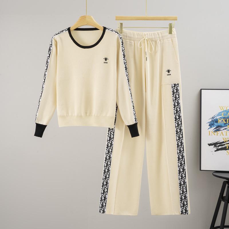 Ensemble Pull Color Block et Pantalon Large pour Femme A/H 2025 - Look Sportif Décontracté