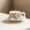 Light Luxury Coffee Cup And Saucer Set High-End Exquisite Ceramic Cup Set Household Afternoon Tea Mug Gift Cup