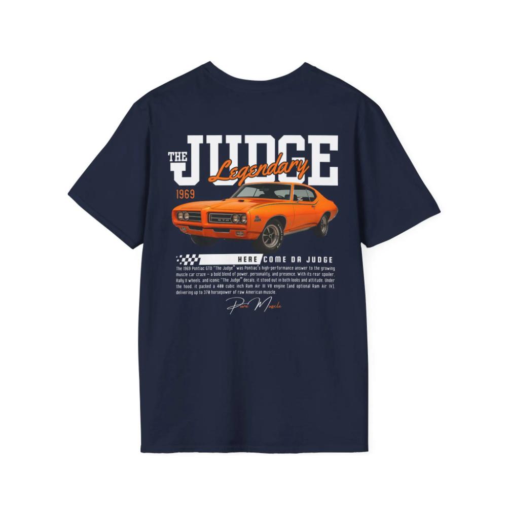 The Judge Inspired By 1969 Pontiac GTO T Shirt Classic Muscle Car TShirt Gift for Car Lovers Retro Vintage Car T Shirt