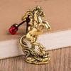 2026 Year Of Chinese Zodiac Horse Lucky Pendant Keychain Copper Feng Shui Wealth Key Ring Women Men Bag Charm Jewelry Gift