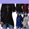 Faith Letterprint Sweatshirt Voor Dames Met Capuchon En Bloemenprint