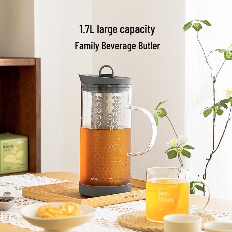Buydeem Multifunctional Glass Cold Brew & Tea Pitcher