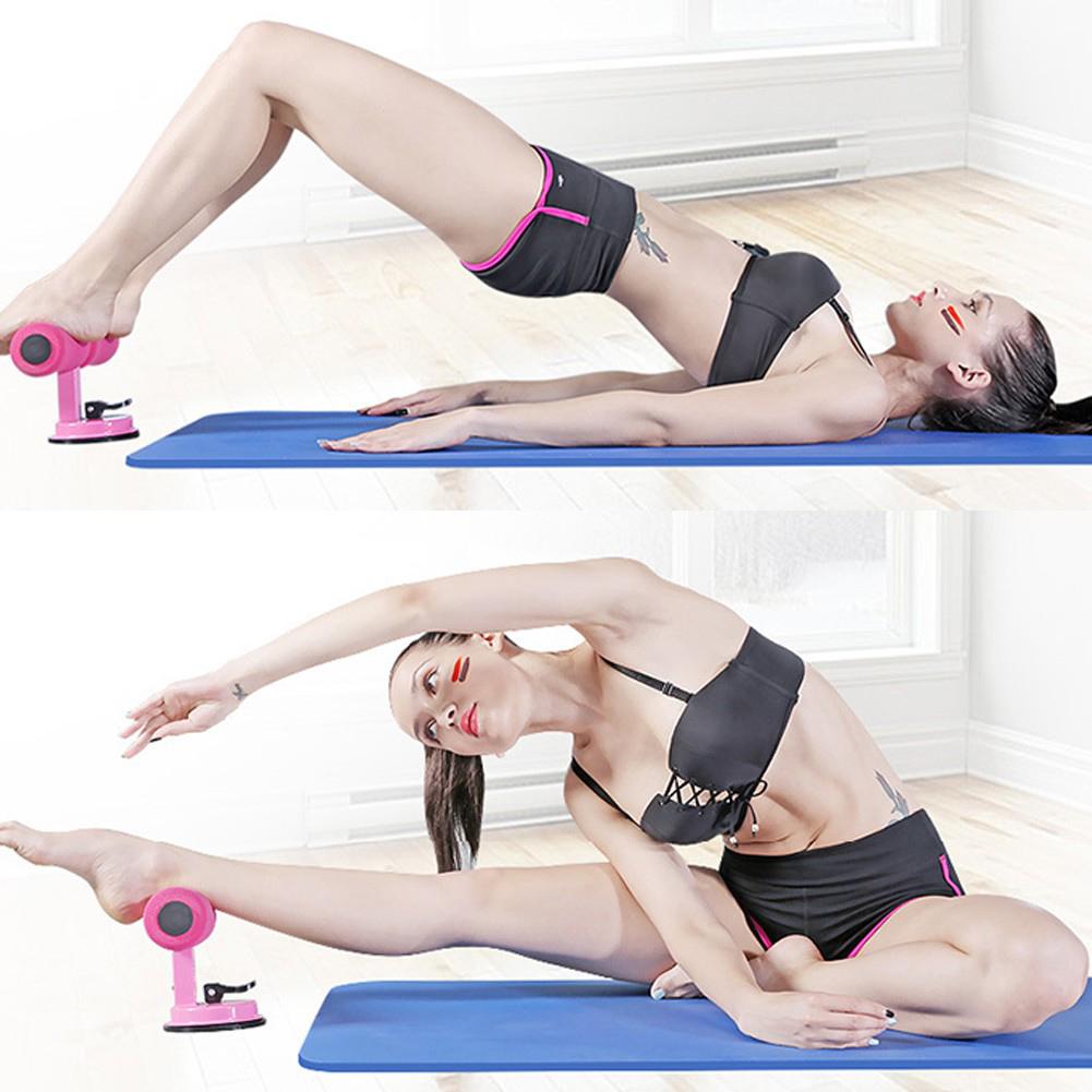 Gym Equipment Exercised Abdomen Arms Stomach Thighs LegsThin Fitness Suction Cup Type Sit Up Bar Self-Suction Abs Machine