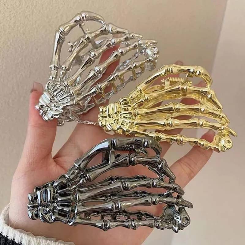 Ghost Metal Hand Grip Hair Clip Fashion Simple Claw Clip French Gift Headdress