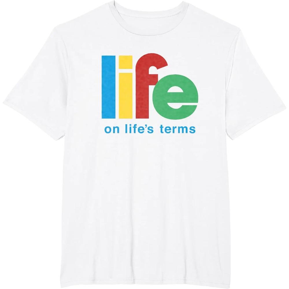 Vtipné dárkové tričko Život podle životních podmínek Střízlivost Zotavení Dámské Pánské Oblečení Zakázkově Tištěné Streetwear Grafické Trička