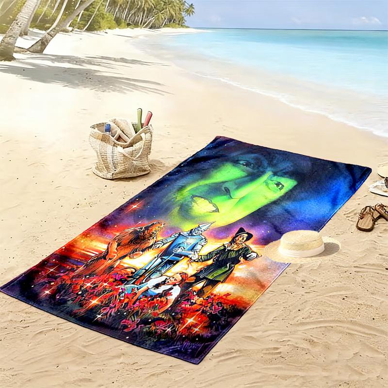 Fantasy Adventure Journey beach towel Outdoor camping beach Absorbent bath towel swim quick-drying swim towel Travel and vacation towels beach