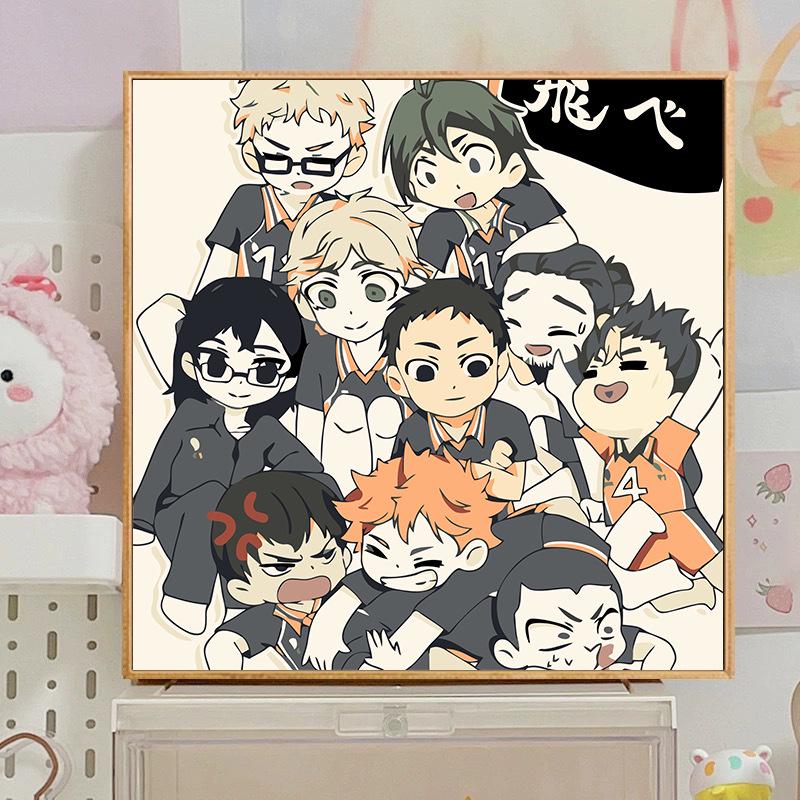 Kit Pittura ad Olio Digitale Anime Demon Slayer Fai da Te per Bambini