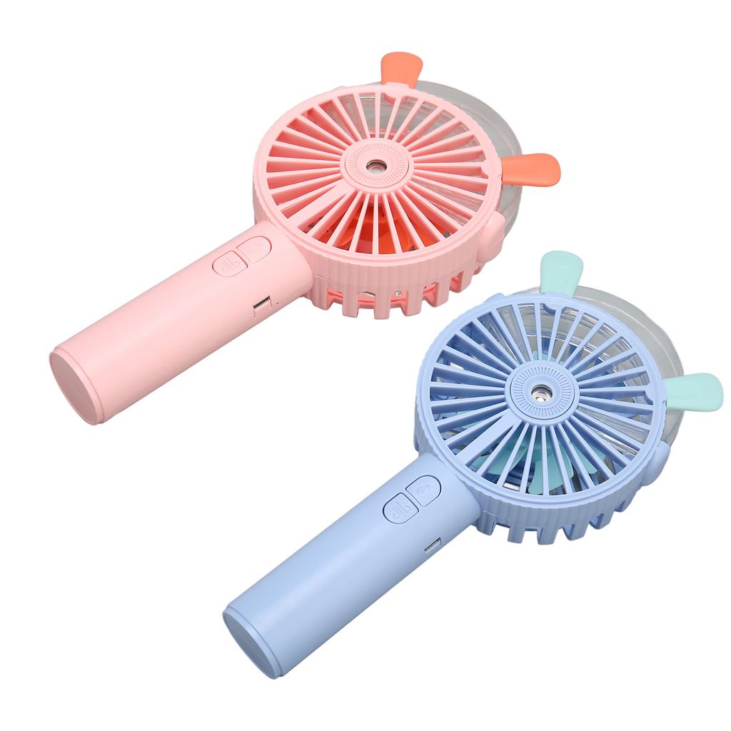 Ventilator de mână Pulverizare automată Încărcare USB Design grilă umanizat Zgomot redus 3 viteze Ventilator portabil