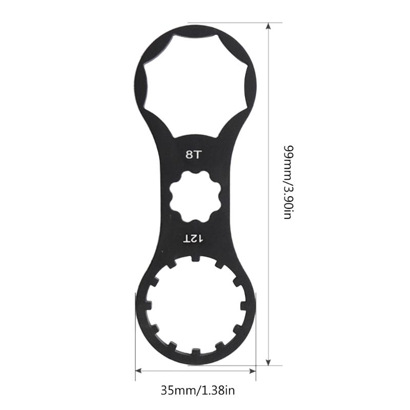 Mountain Bike Wrench Front Fork Wrench Bike Front Fork Cap Wrench Removal Tool